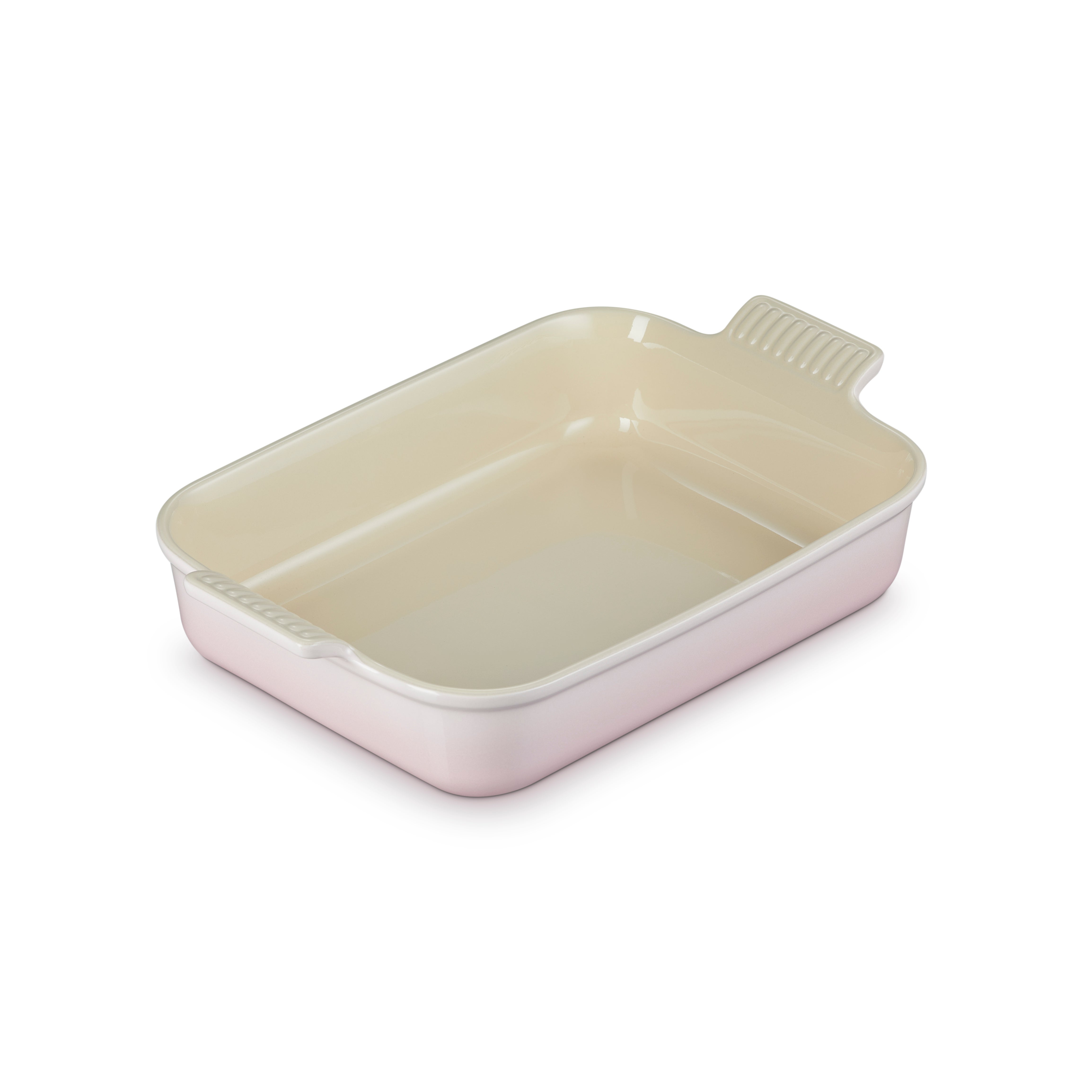 Le Creuset Stoneware Heritage Rectangular Dish 32cm Shell Pink