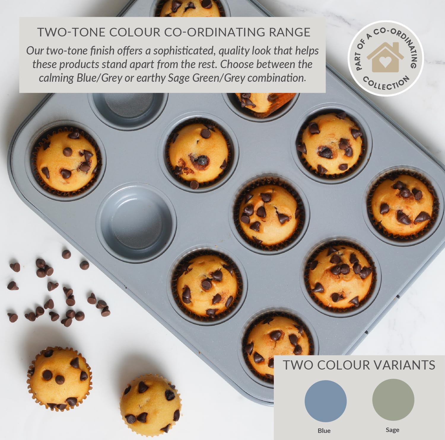 Signature Two Tone 12 Cup Mini Muffin Tray