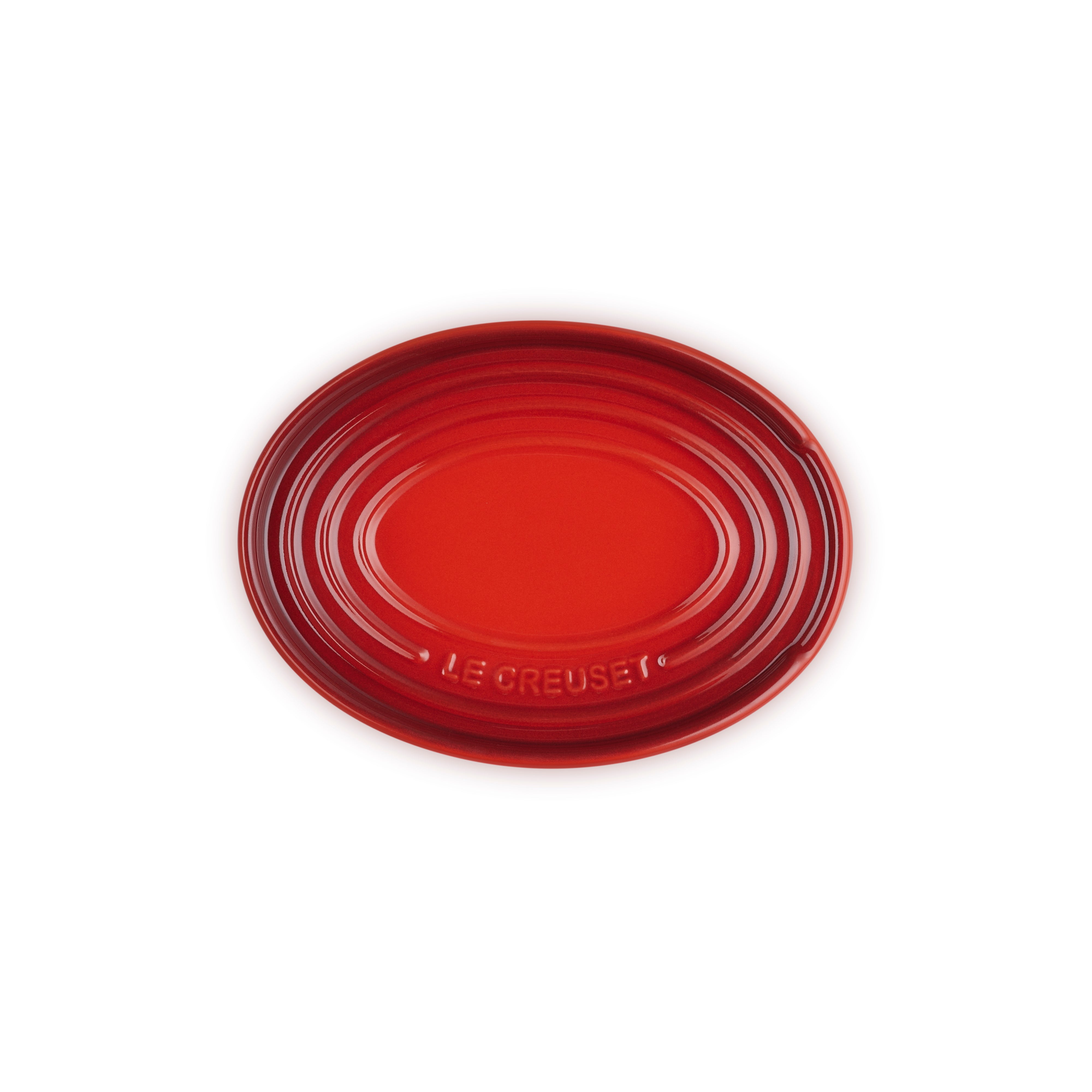 Le Creuset Stoneware Oval Spoon Rest Cerise