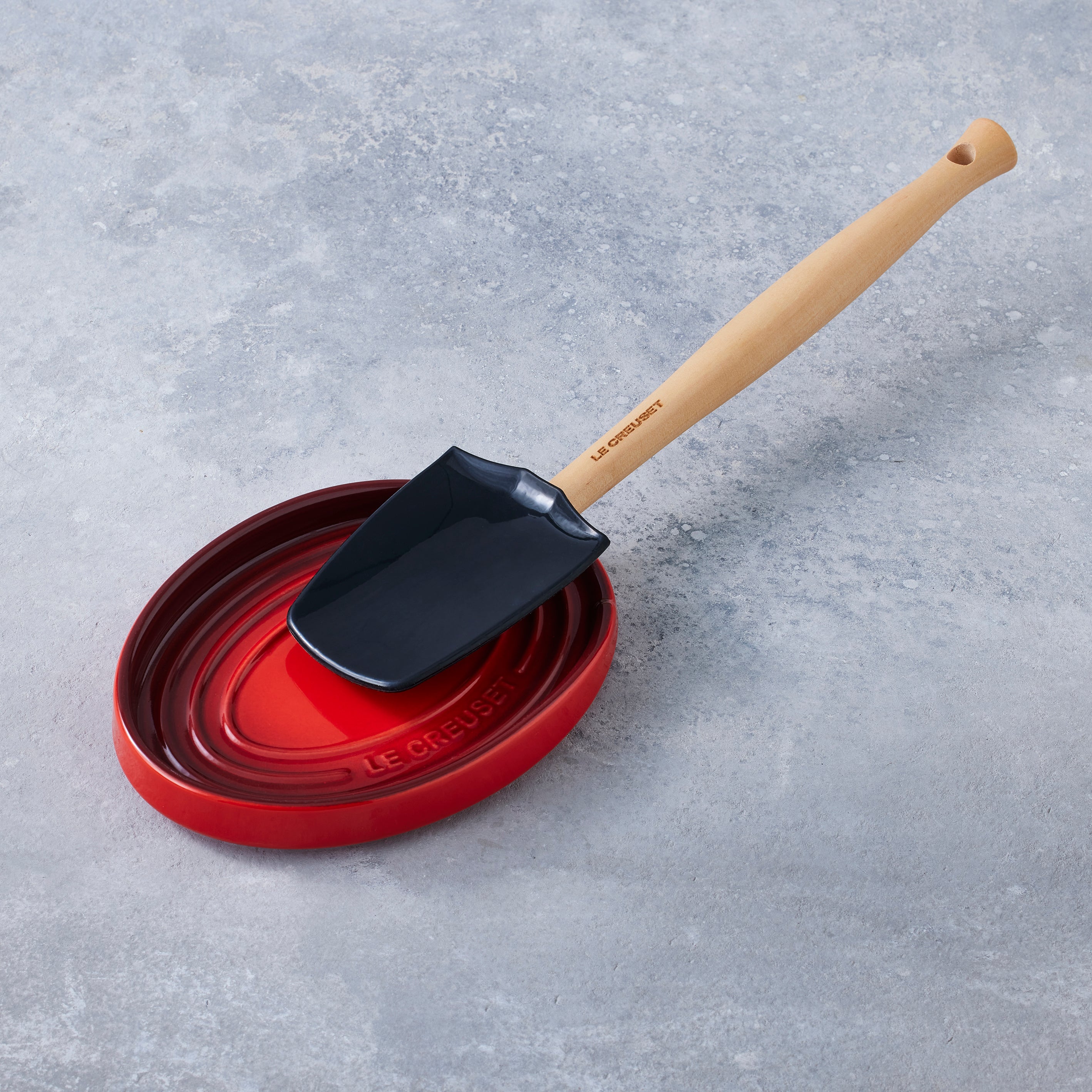 Le Creuset Stoneware Oval Spoon Rest Cerise