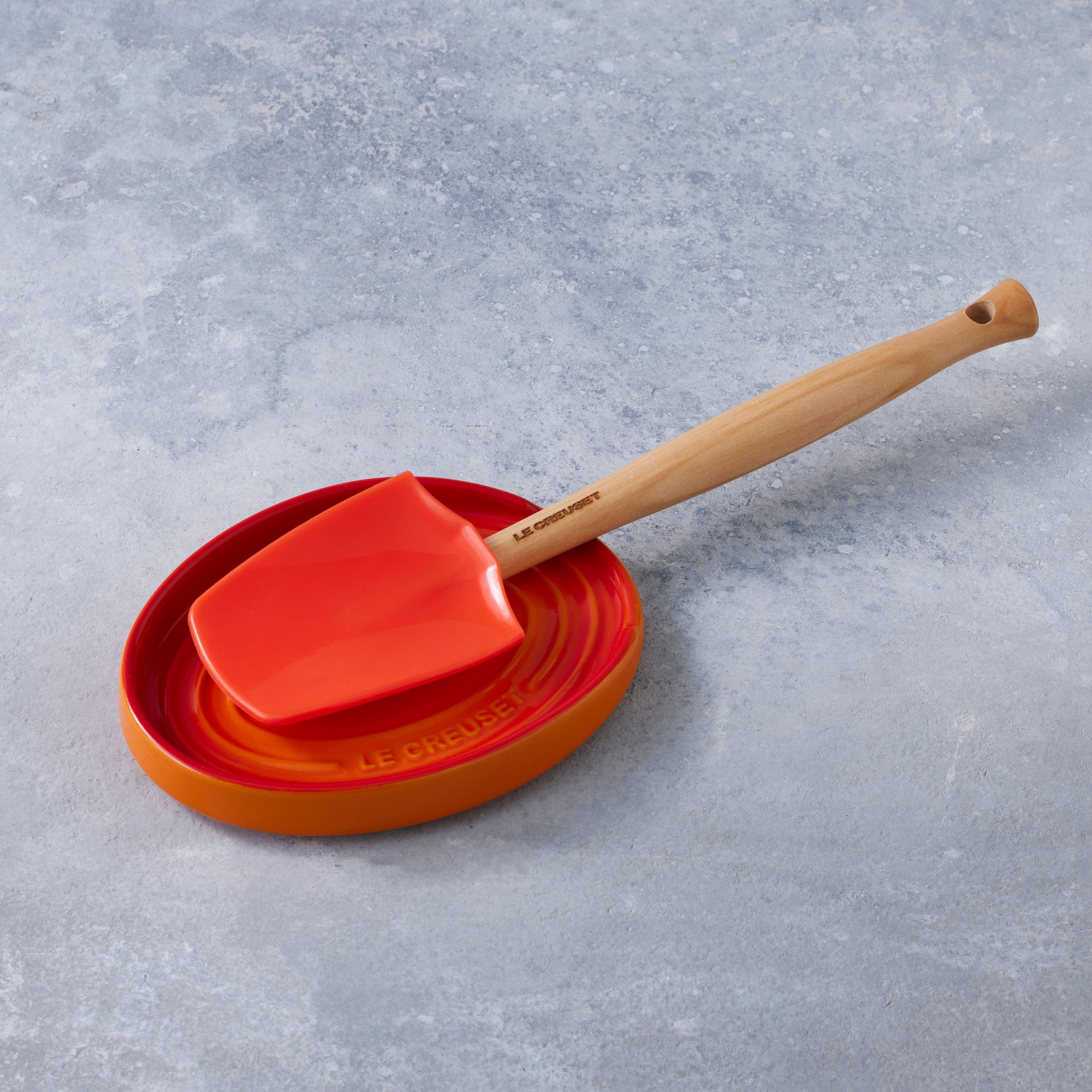 Le Creuset Stoneware Oval Spoon Rest Volcanic