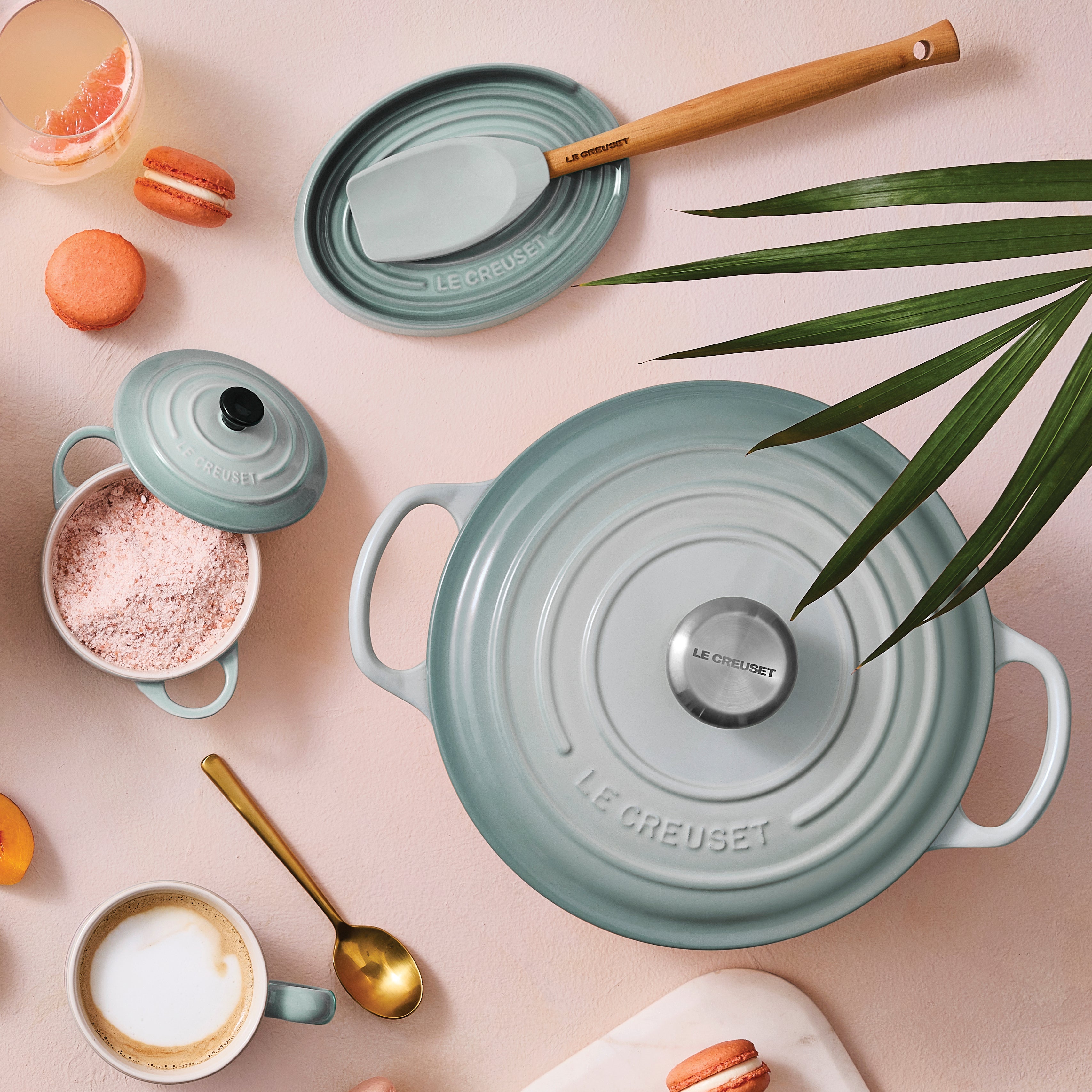 Le Creuset Stoneware Oval Spoon Rest Sea Salt
