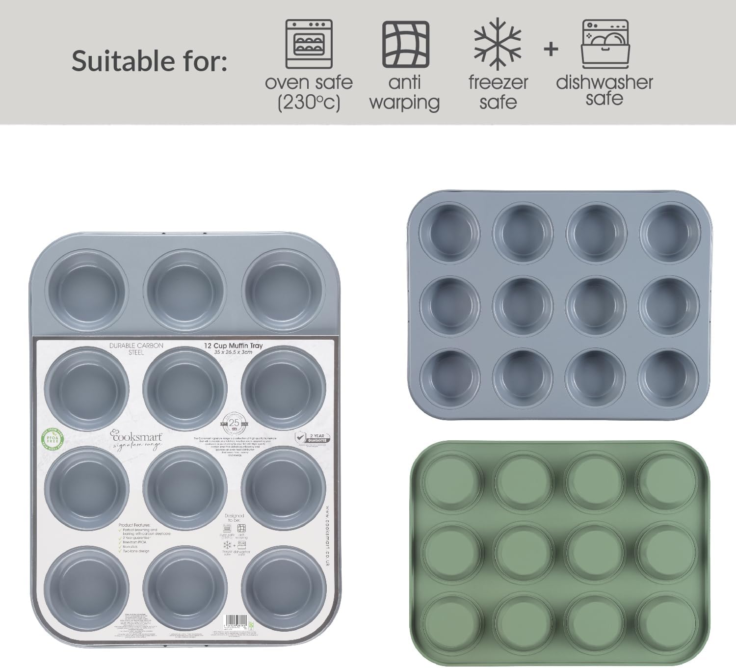 Signature Two Tone 12 Cup Muffin Tray
