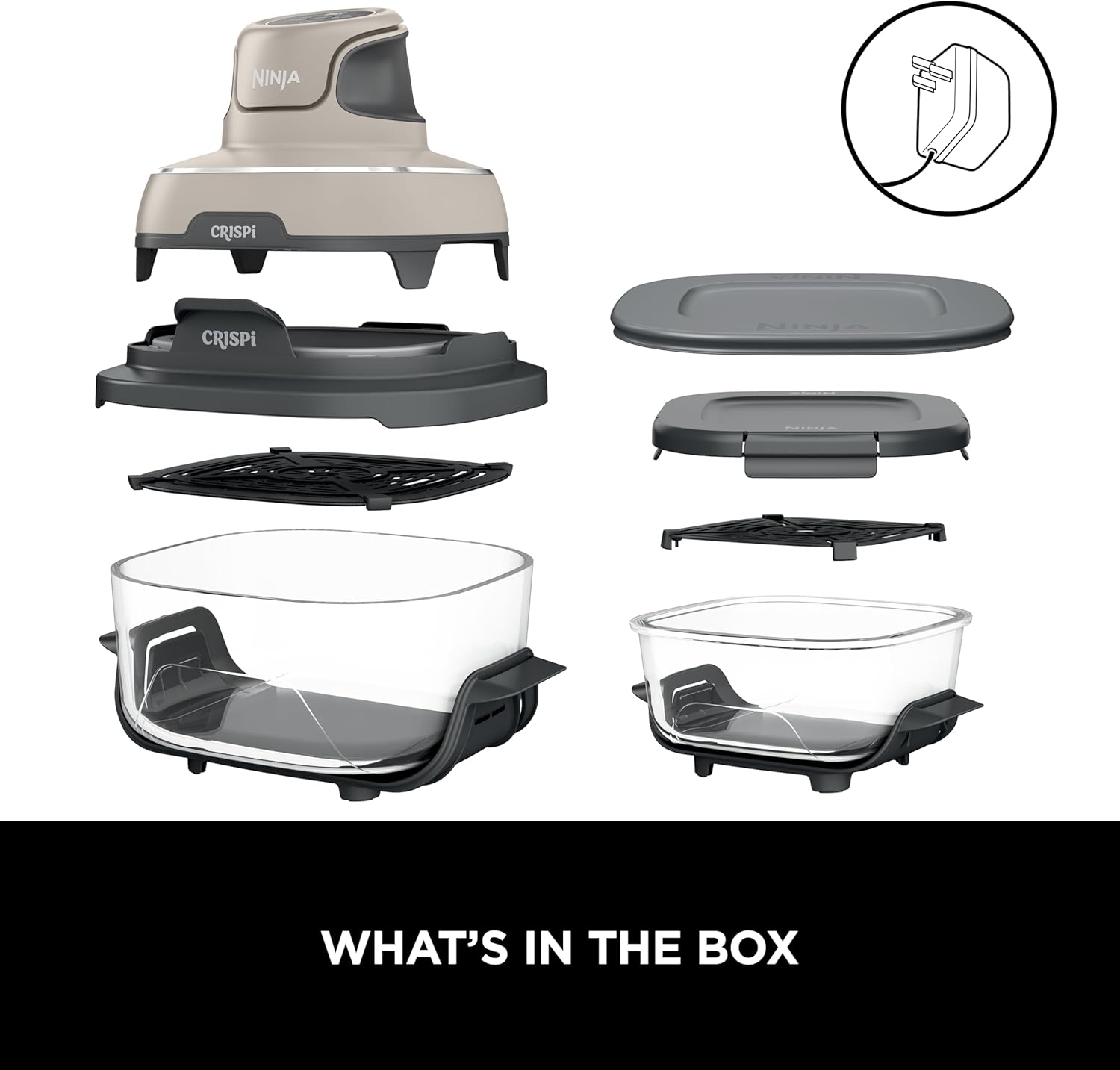 Cripsi 4-in-1  Portable Glass Airfryer