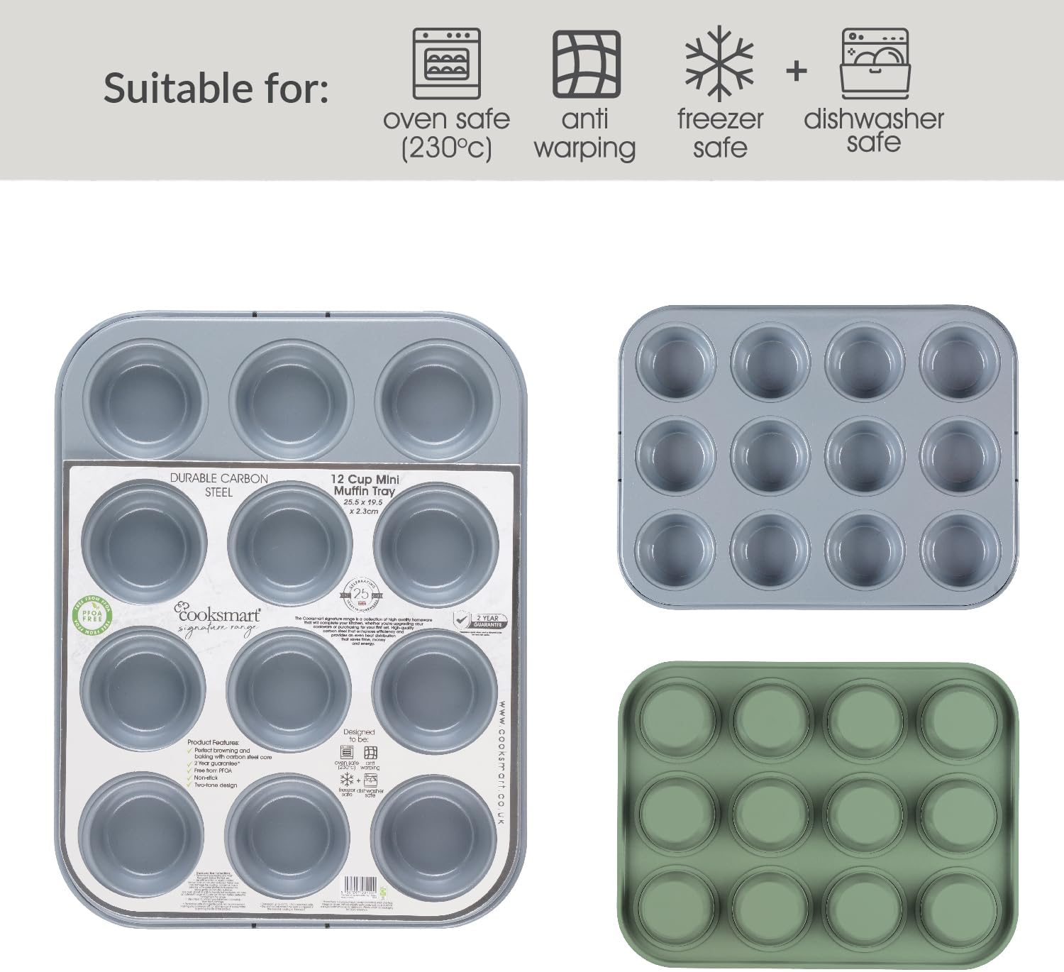 Signature Two Tone 12 Cup Mini Muffin Tray