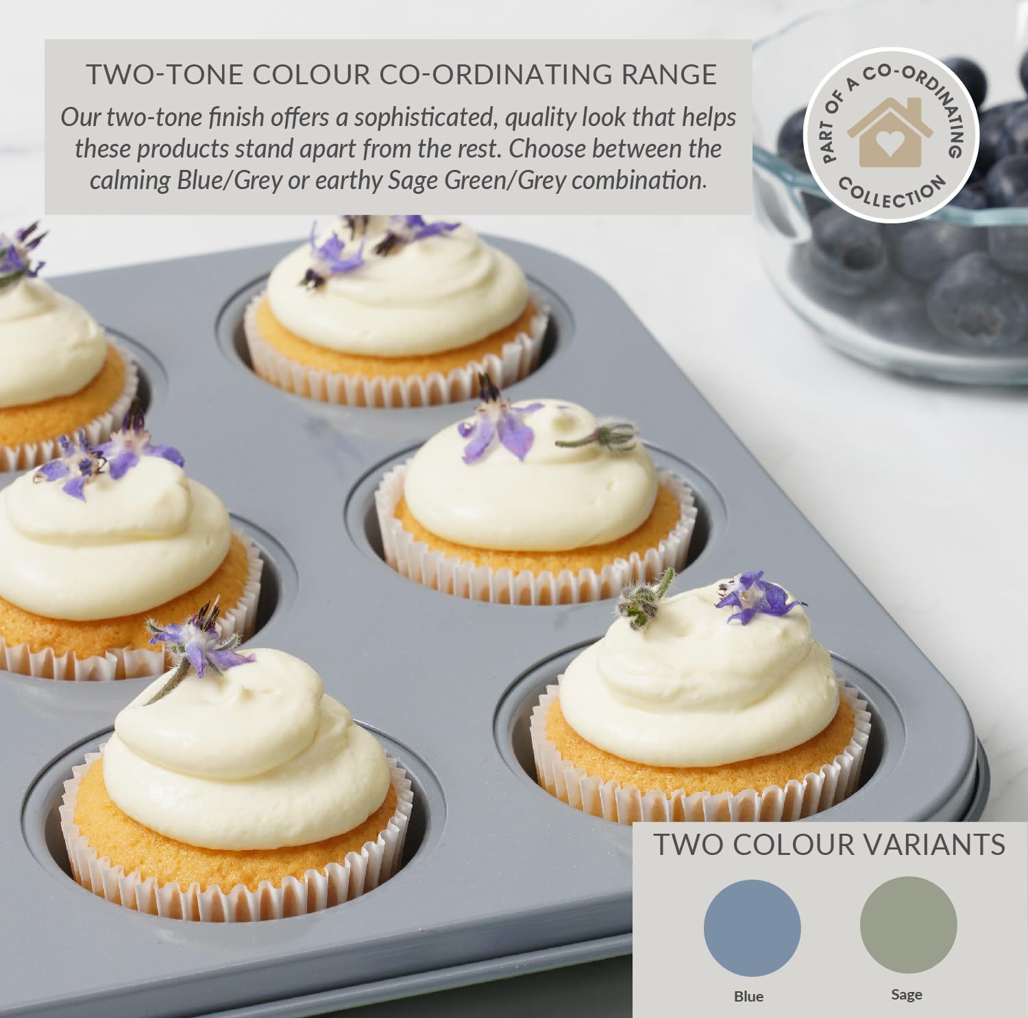 Signature Two Tone 12 Cup Muffin Tray