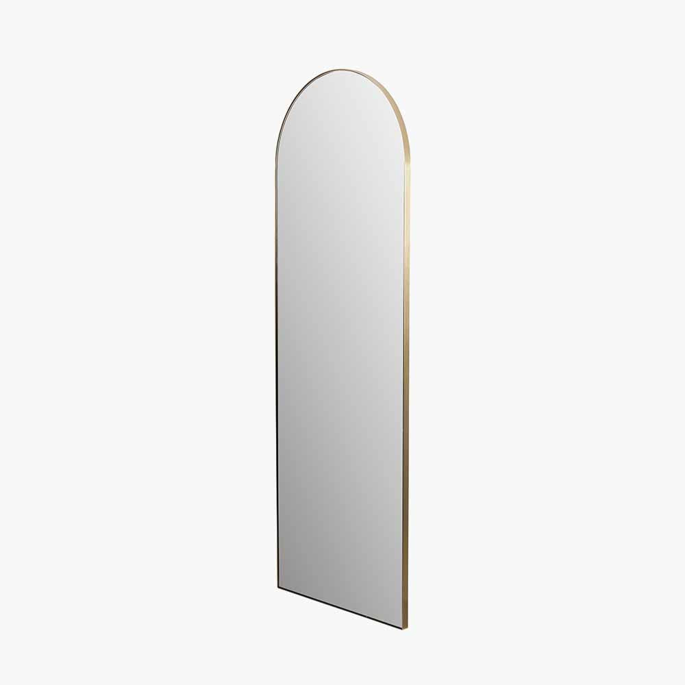Brushed Gold Arch Floor Mirror *Collection Only*