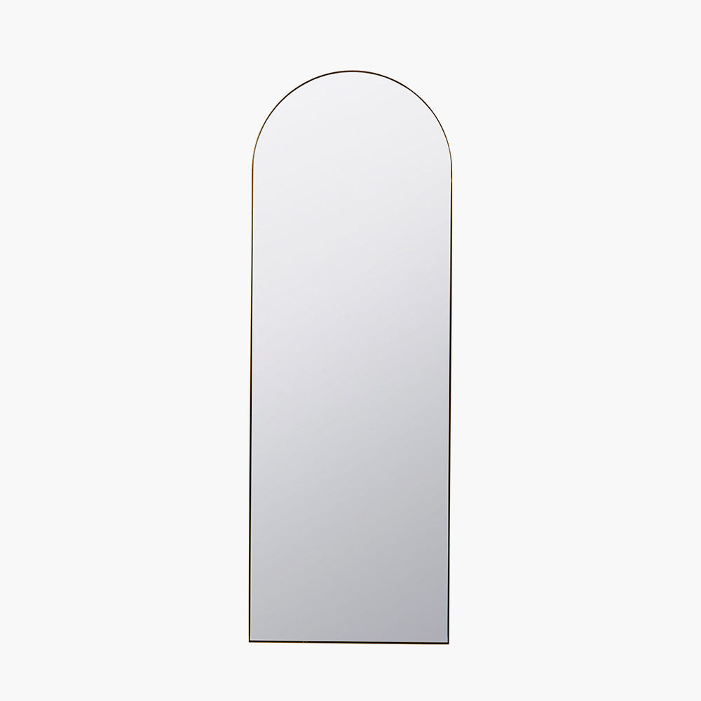 Brushed Gold Arch Floor Mirror *Collection Only*