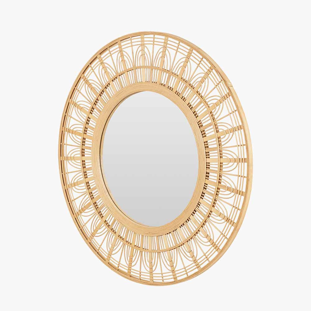 Natural Bamboo | Round Wall Mirror