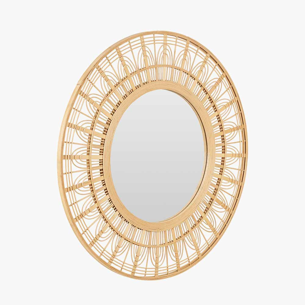 Natural Bamboo | Round Wall Mirror