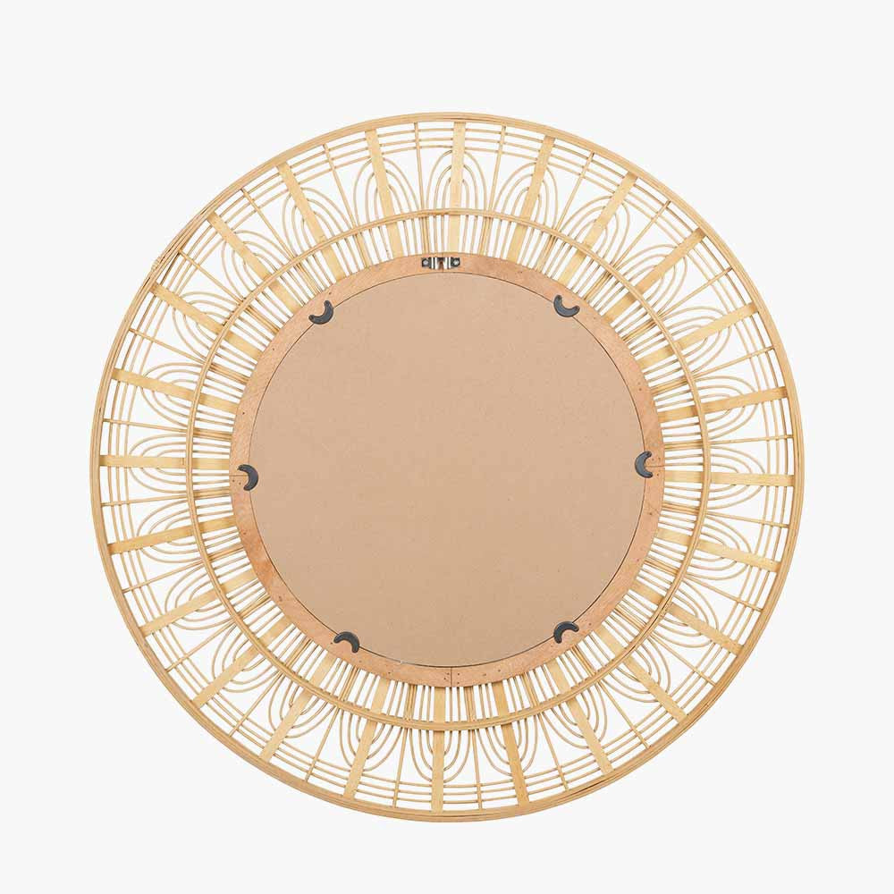 Natural Bamboo | Round Wall Mirror