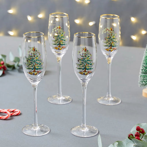 Christmas Tree | Champagne Flutes