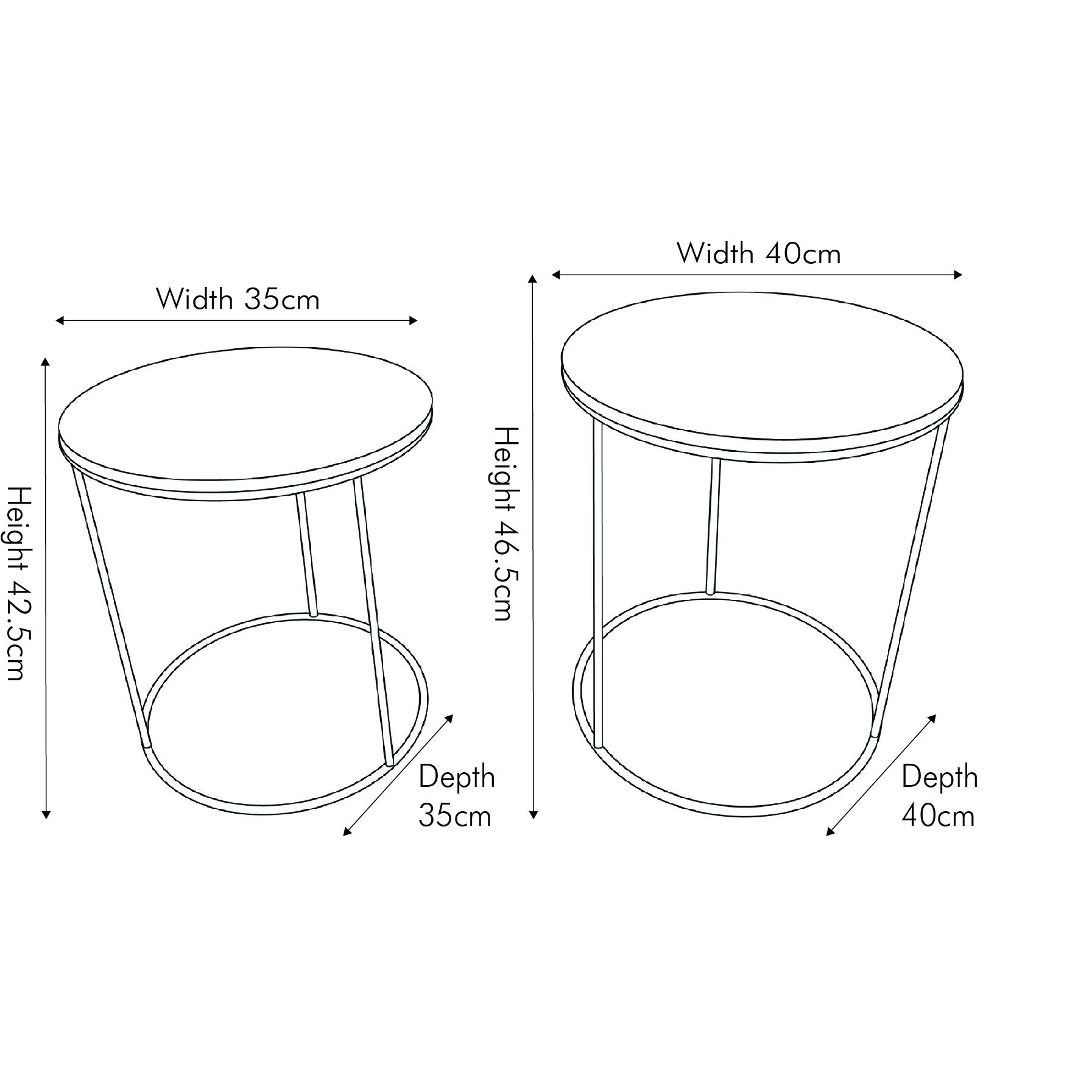 Molly Green Side Tables