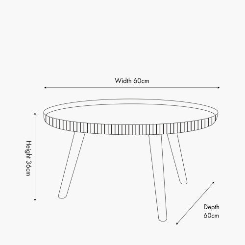 Hammond Natural & Black Wood Coffee Table