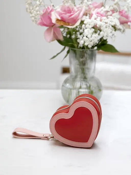 Heart Travel Jewellery Box | Red