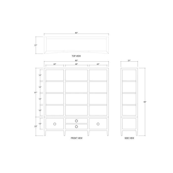 Westminster Concave Shelving Unit