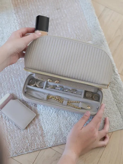 Cosmetic and Jewellery bag | Limestone