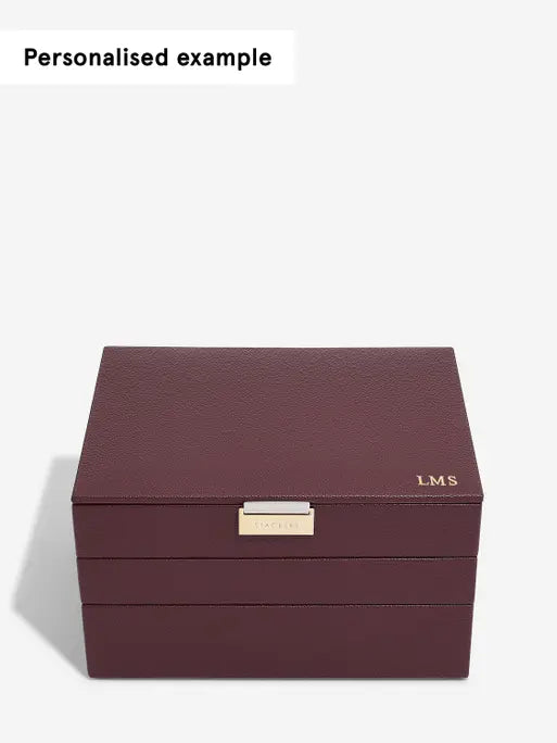 Classic Jewellery Box | Burgundy