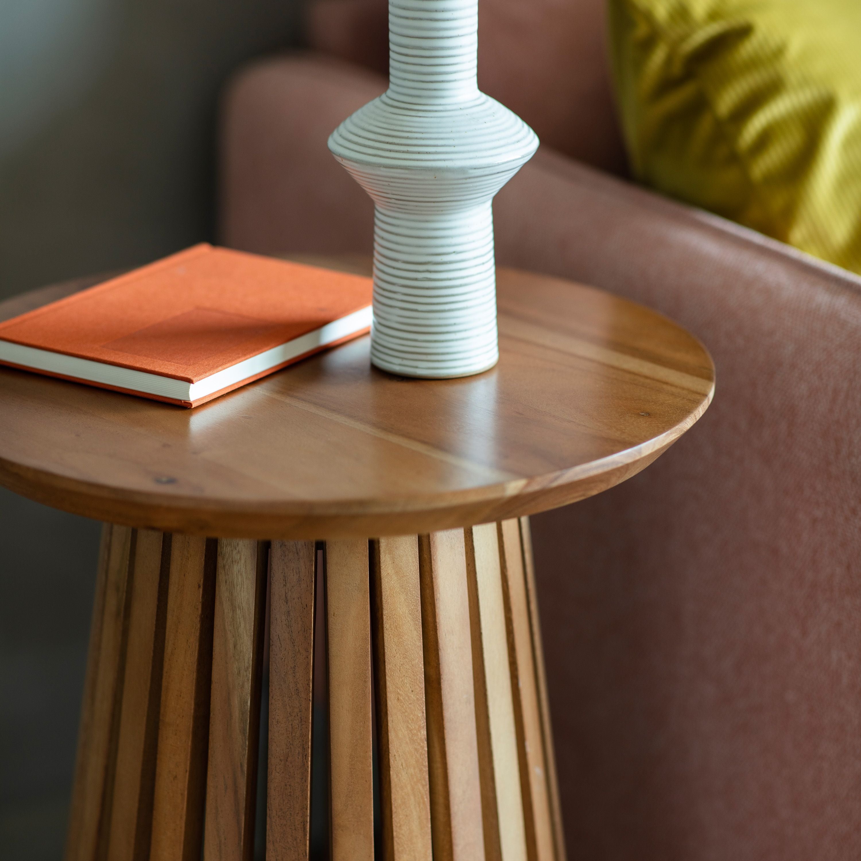 Brooke | Slatted End Table