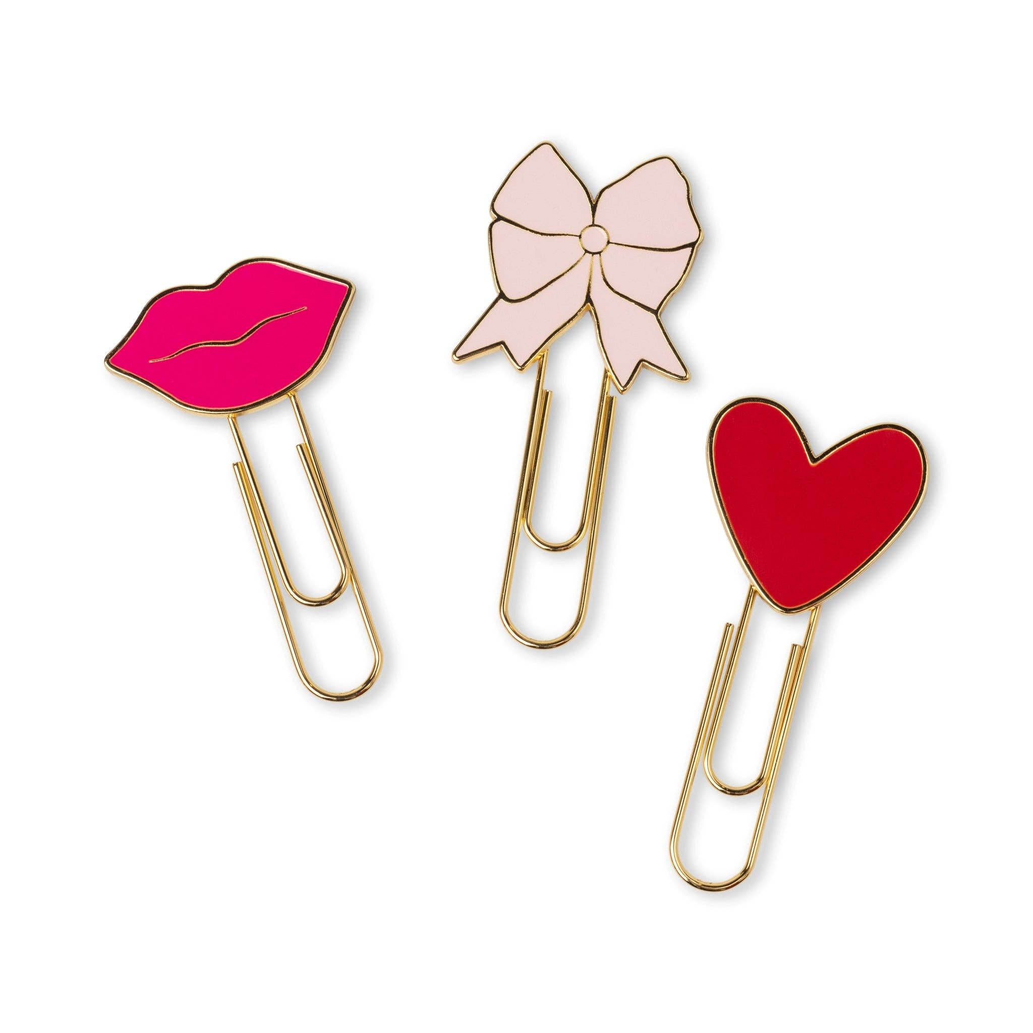 DesignWorks Ink Set of 3 Paperclips - Love