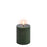 Olive Green | LED Small Pillar Candle