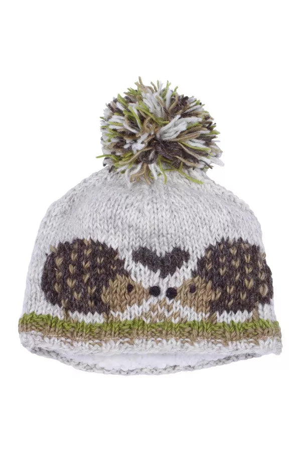 Kids Animal Bobble Hat Holly The Hedgehog