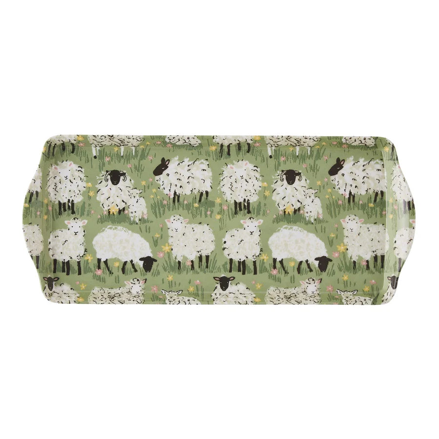 Woolly Sheep | Small/Scatter Serving Tray | Green