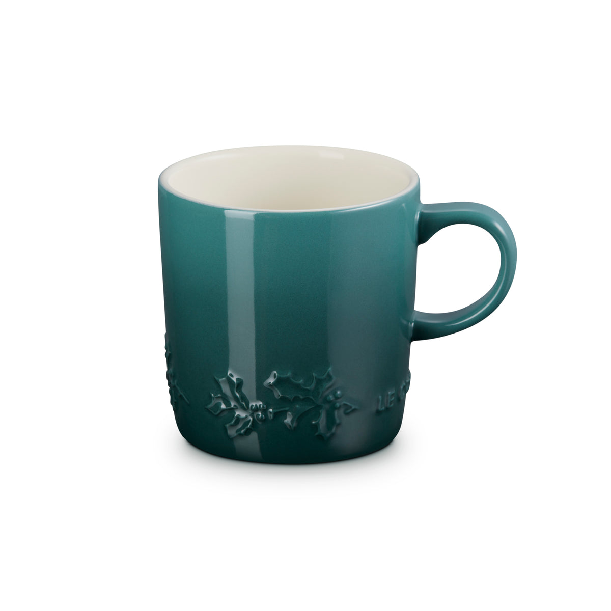 Le Creuset Stoneware Holly Relief Mug 350ml Artichaut