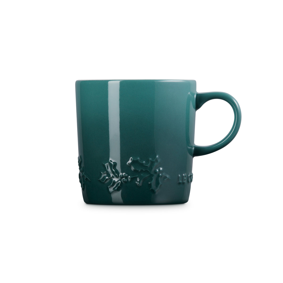 Le Creuset Stoneware Holly Relief Mug 350ml Artichaut
