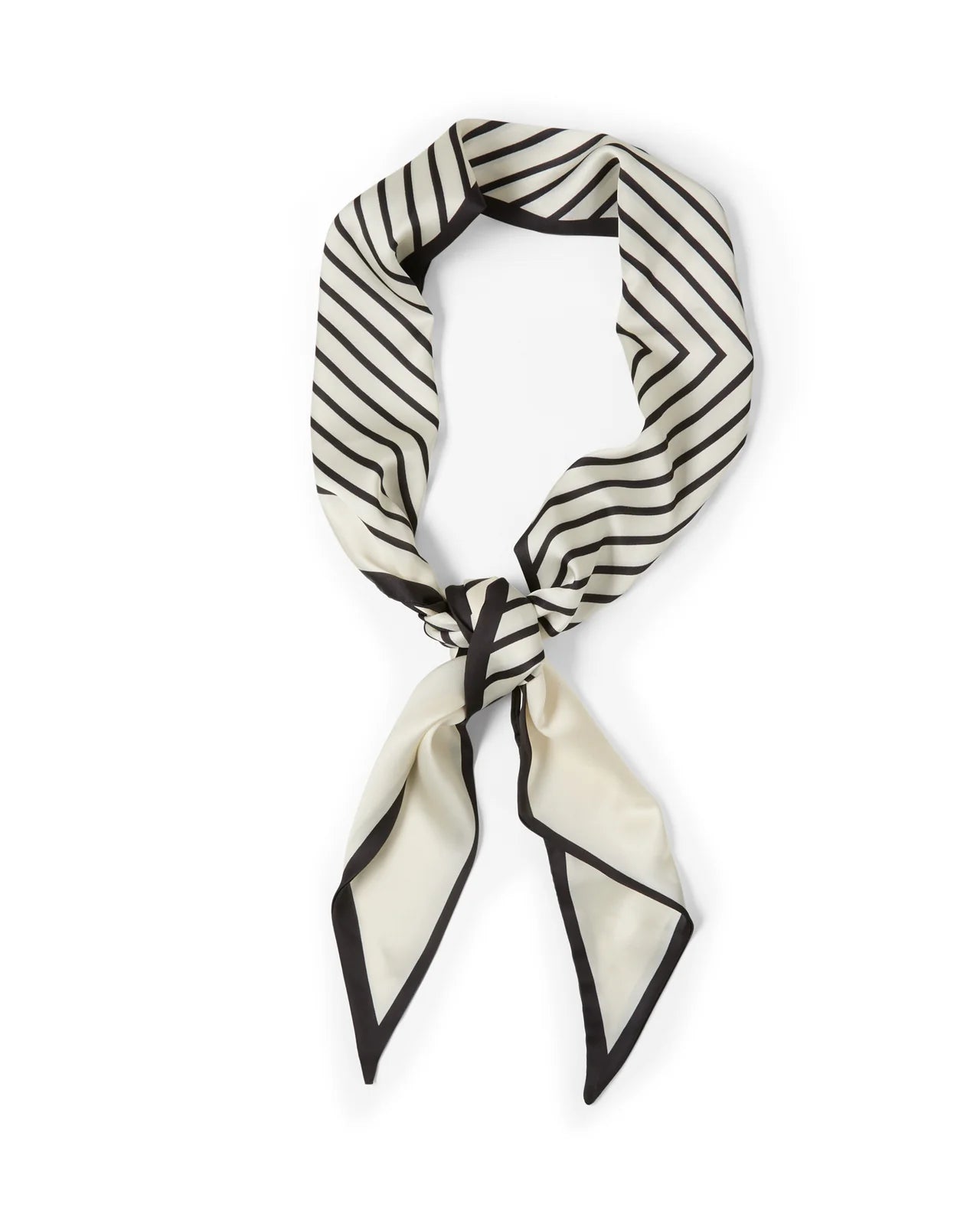 Ava Scarf | Black Stripe
