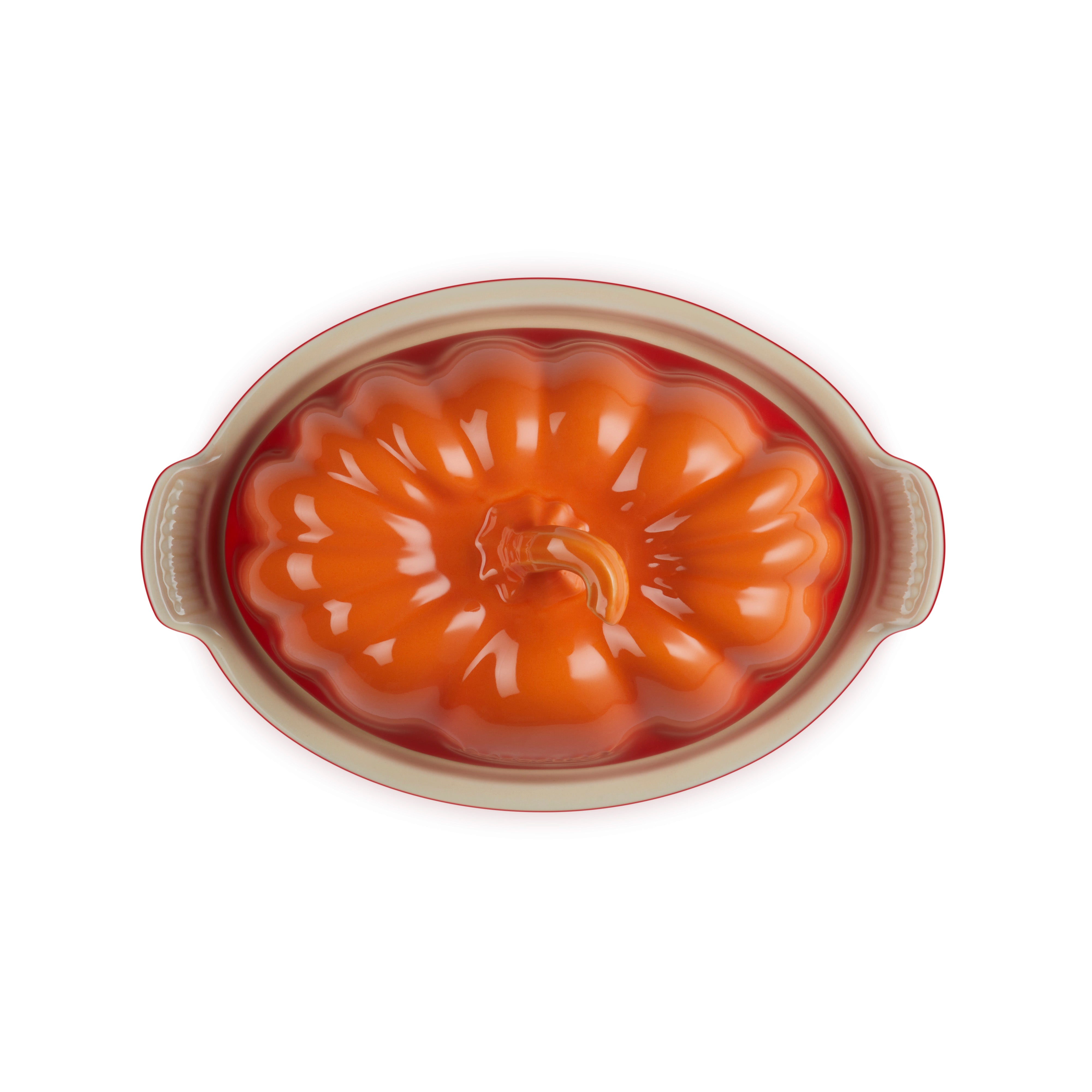 Le Creuset Stoneware Pumpkin Butter Dish Volcanic