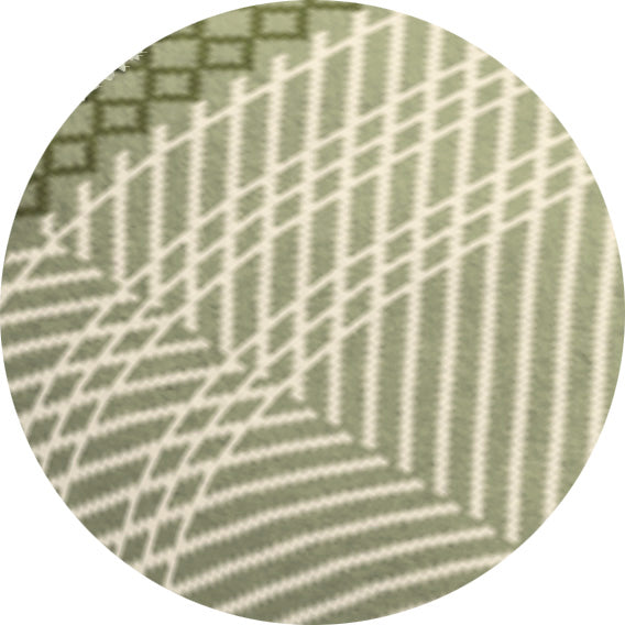 Border Twill | Green Throw