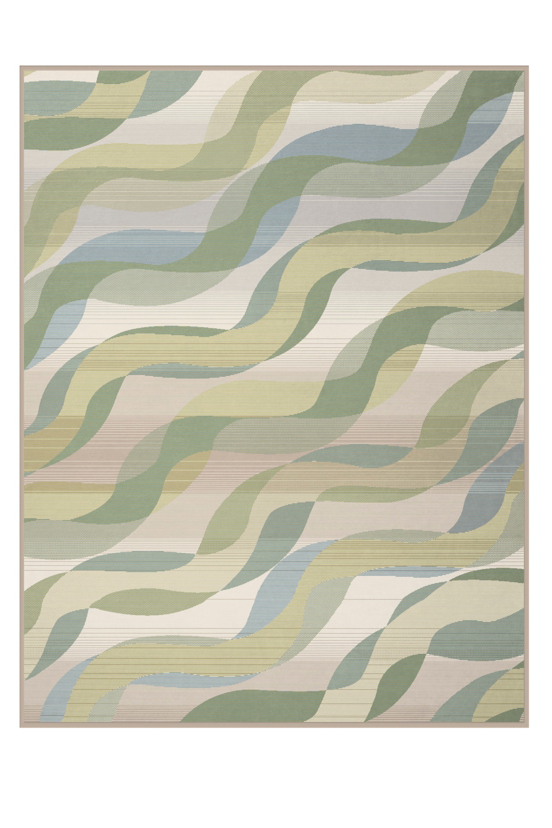 Waves | Grey-Green Throw