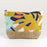 Mustard Tropical Canvas Travel Pouch