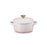 Le Creuset Stoneware Petite Round Casserole with Heart Knob 10cm Shell Pink