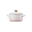 Le Creuset Stoneware Petite Round Casserole with Heart Knob 10cm Shell Pink