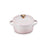 Le Creuset Stoneware Petite Round Casserole with Heart Knob 10cm Shell Pink