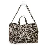 Carly leopard print overnight bag