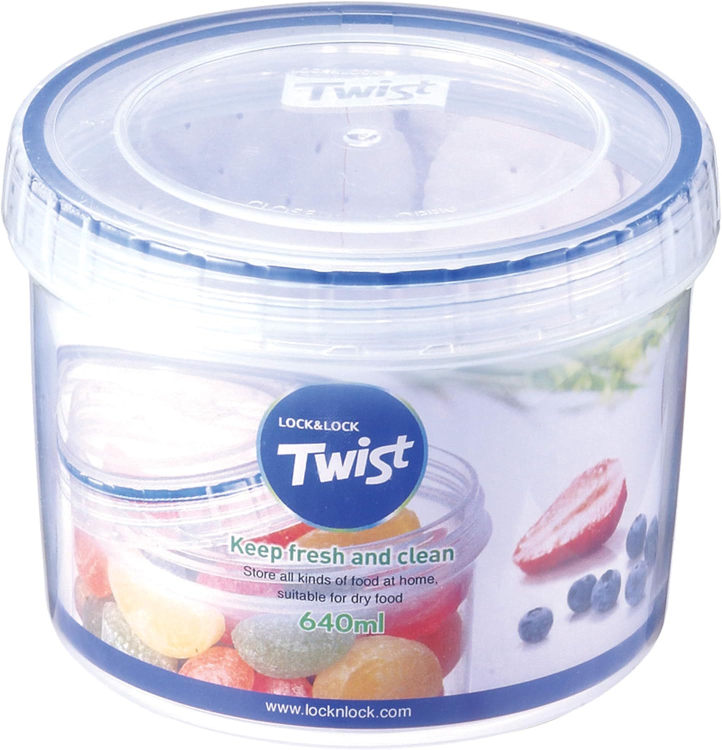 Lock & Lock 640ml Twist Container