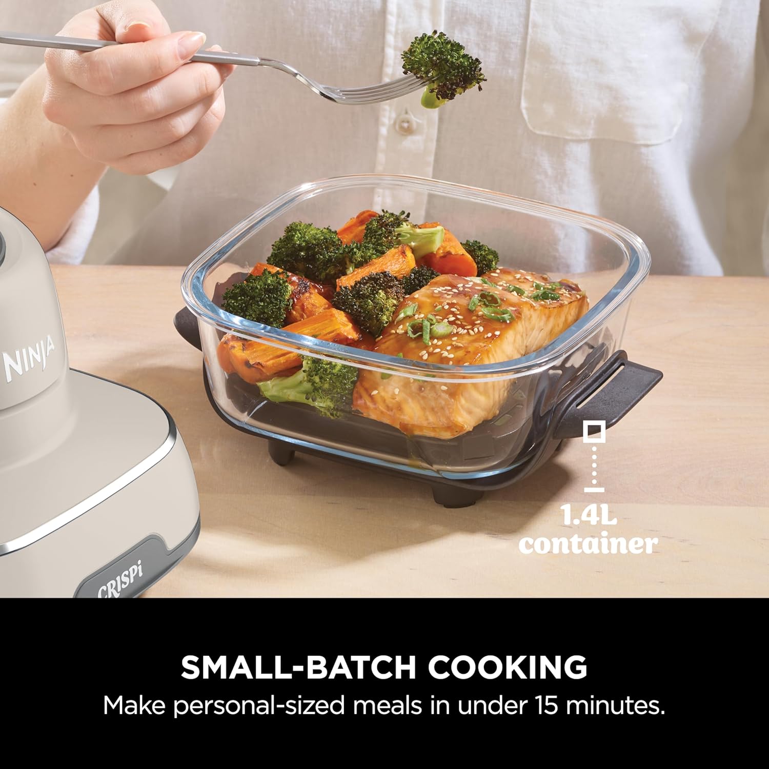 Cripsi 4-in-1  Portable Glass Airfryer