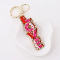 Love Pink Bag Charm/Key Ring