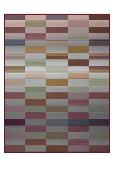 Ombre Abstract Blocks | Bordeaux