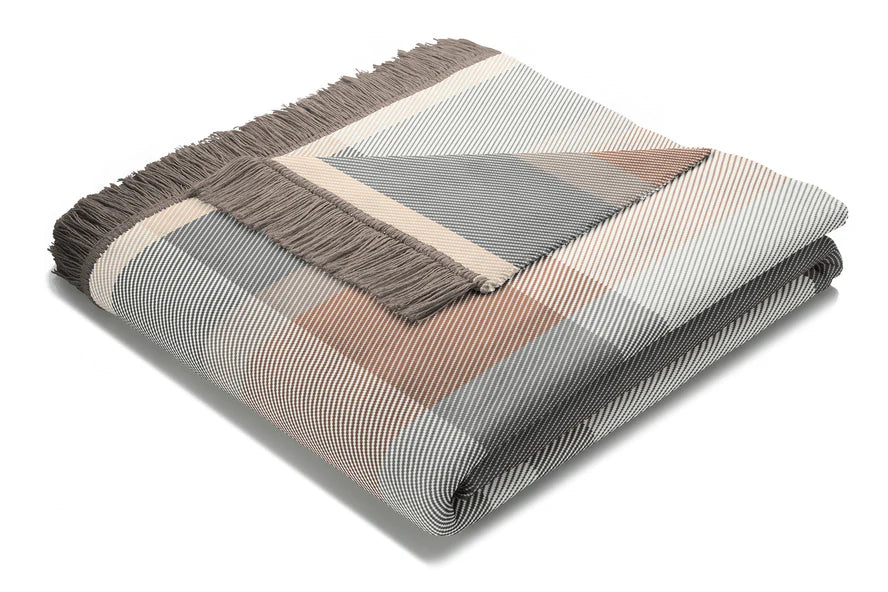 Cotton Rich Throw | Panel Check Natural