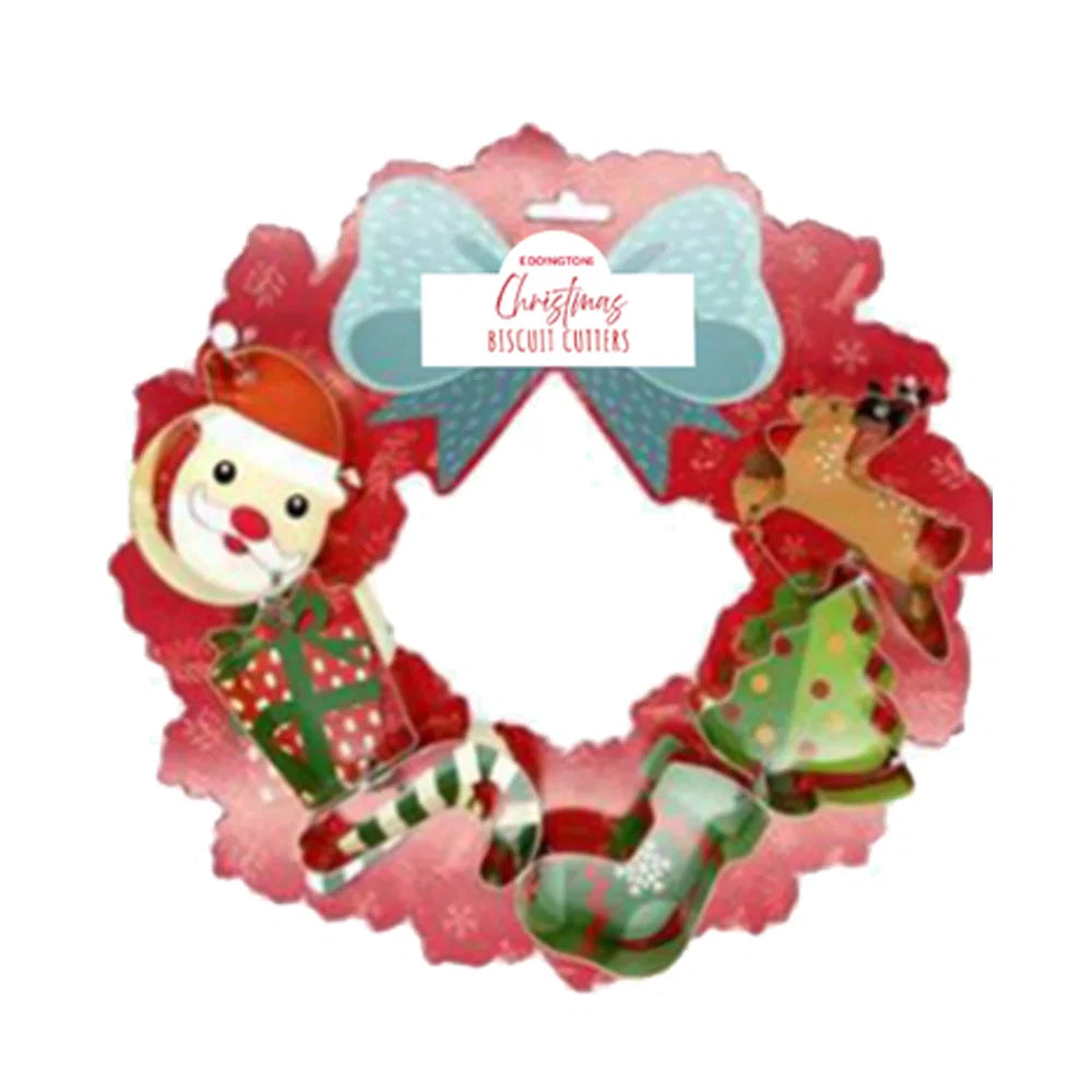 Christmas Wreath Biscuit Cutter Set | 6Pc