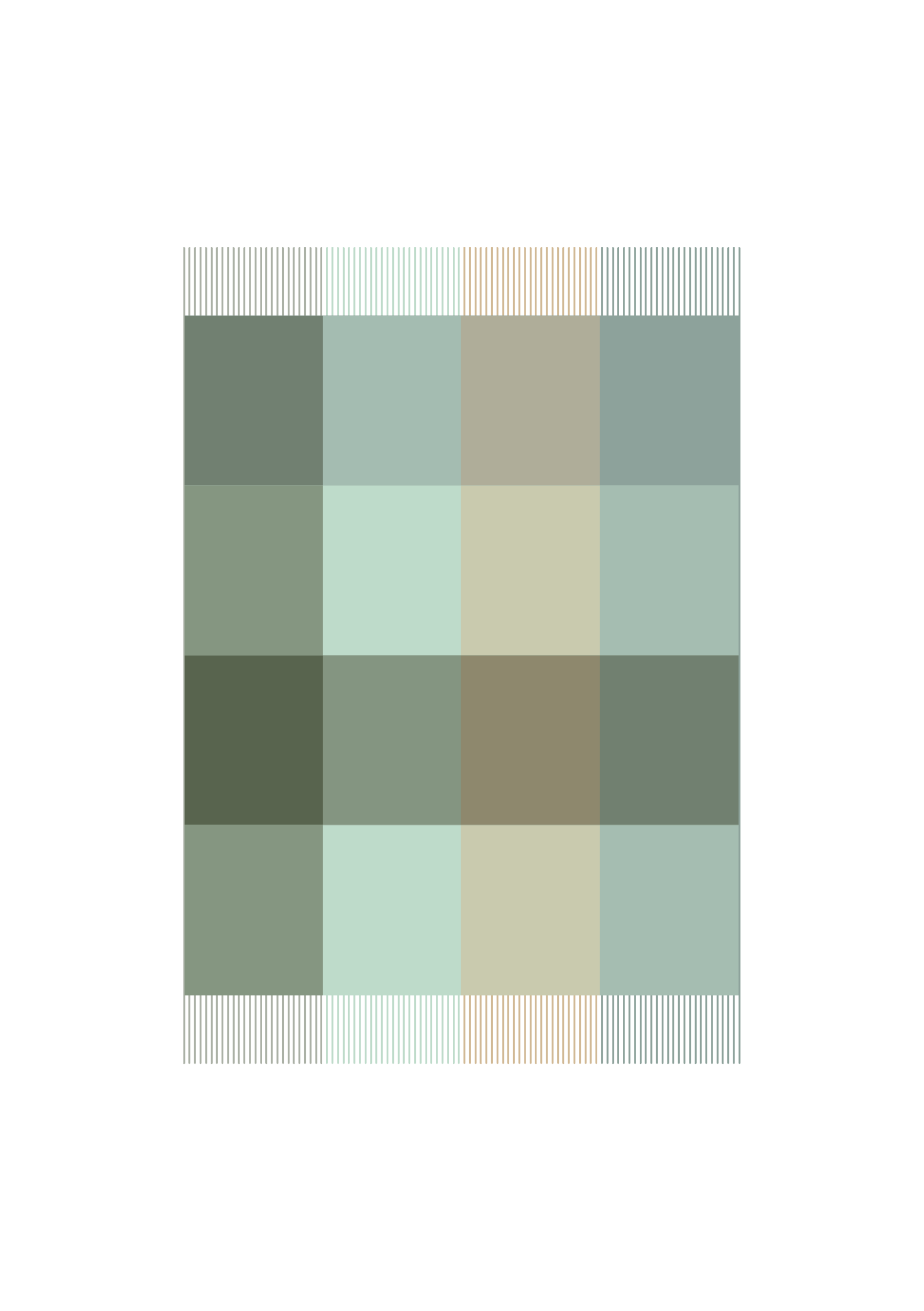 Lambswool Baby Blanket in Forest Block Check