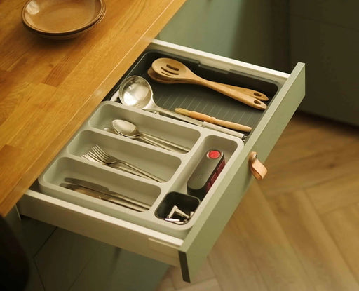 DrawerStore Grey Expandable Cutlery Tray