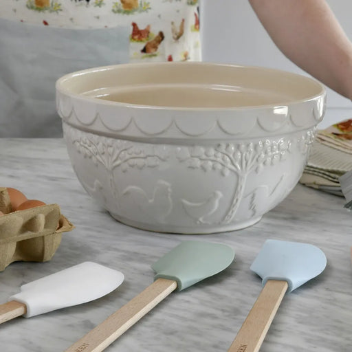 Medium White Stoneware Bowl
