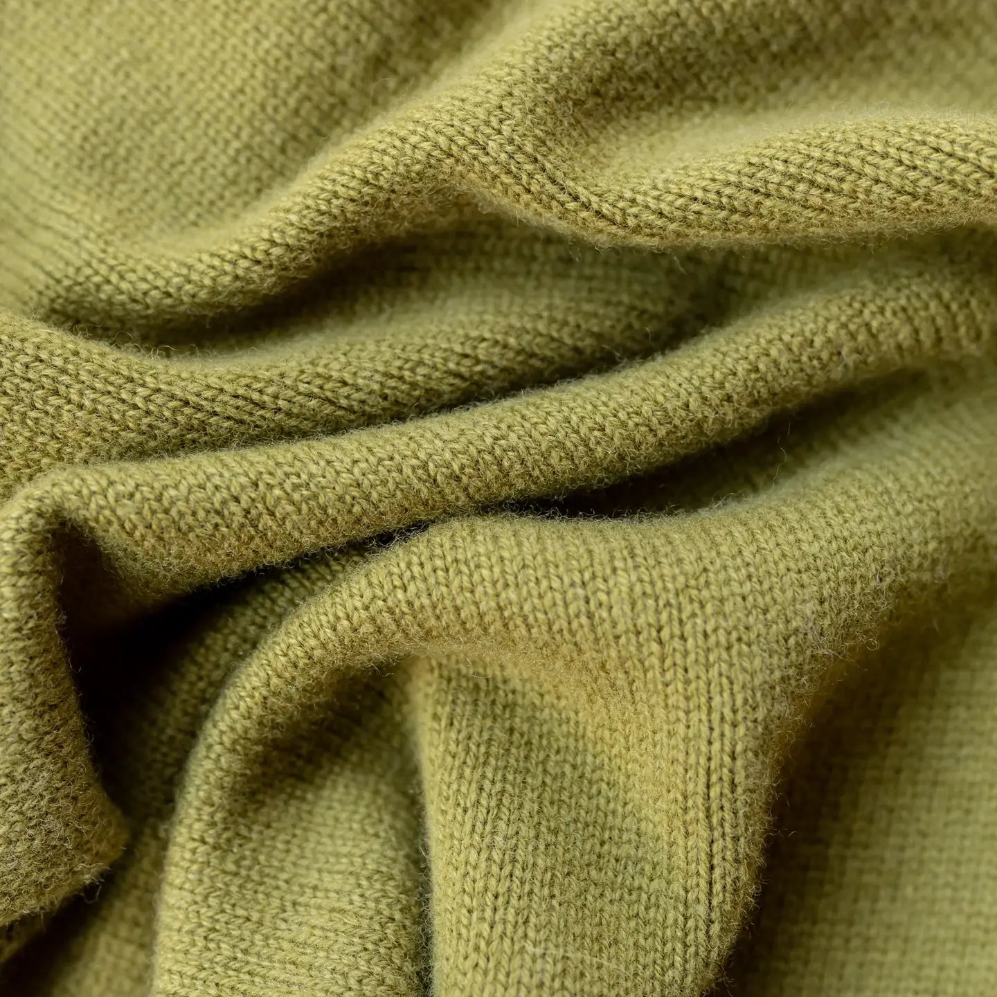 Merino Wool Triangle Scarf in Olive