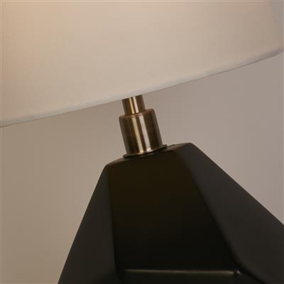 Apex 1LT Table Lamp | Black Resin