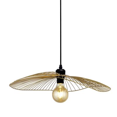 Wave Pendant | Black & Gold